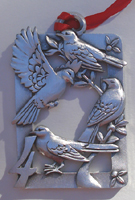 Pewter 12 Days of Christmas - 4 Calling Birds