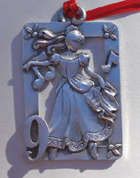 Pewter 12 Days of Christmas Day 9