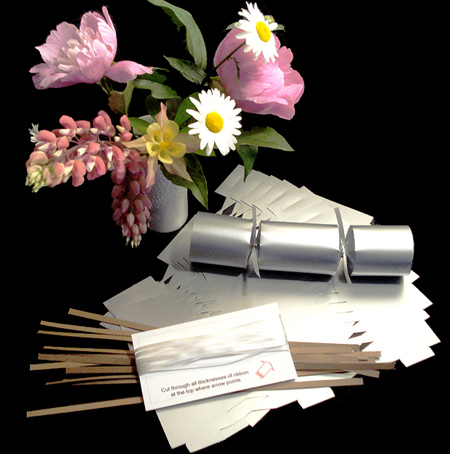DIY Silver Wedding Cracker Kit